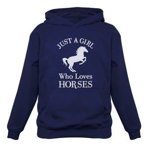 Just A Girl Who Loves Horses Woman’s Hoodie